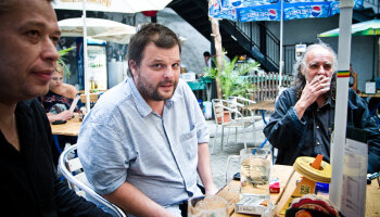 Marian Palla předvedl jeden z nejefektnějších konců autorských čtení v dějinách festivalu. Foto: David Konečný